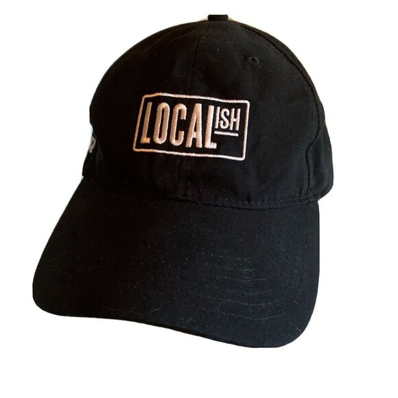 Black Localish Live Like a Local Baseball Cap Hat Adjustable - Picture 1 of 7